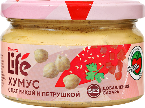 

Хумус Лента Life с паприкой и петрушкой 200 г