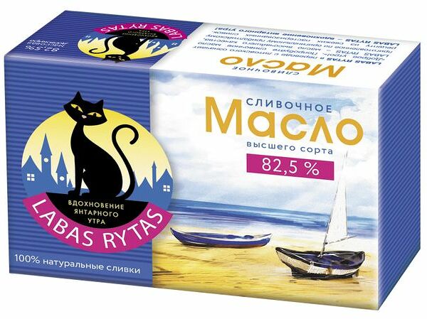 Масло сливочное Labas Rytas традиционное 82.5% 180 г