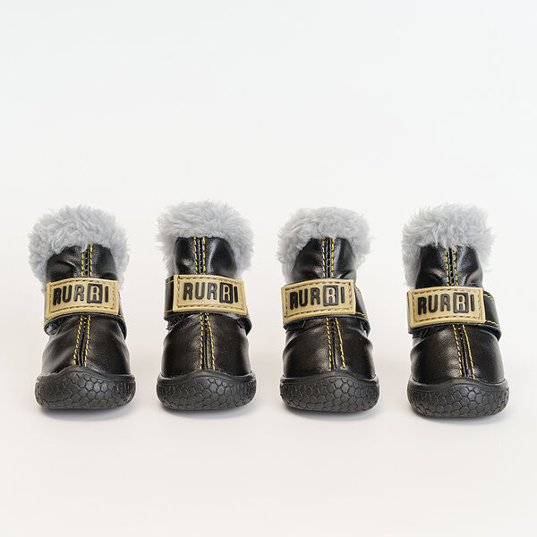 Ботинки черные с мехом 2