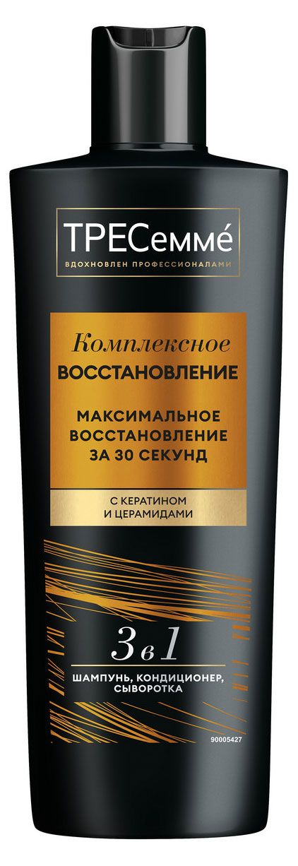 

Восстанавливающий Tresemme Complex Repair шампунь-кондиционер-сыворотка для волос 3в1 с кератином 360 мл