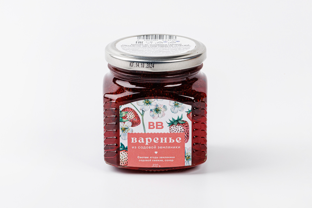 

Варенье ВкусВилл из садовой земляники 300 г