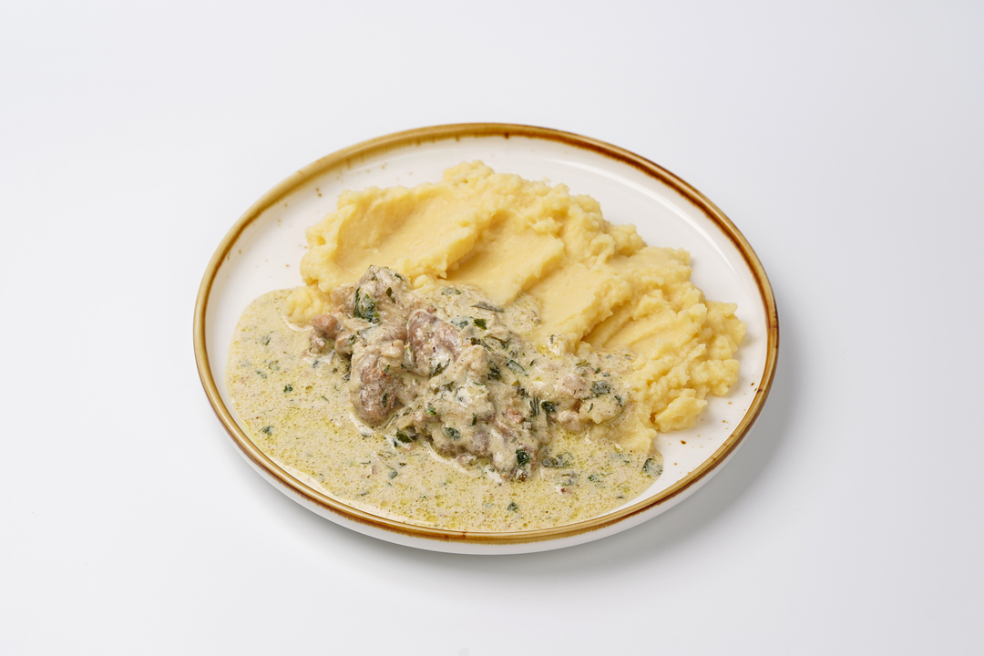 

Чкмерули из курицы с картофельным пюре 250 г