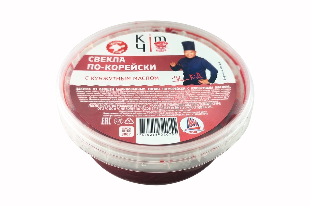 

Свекла KIM ЧI по-корейски с кунжутным маслом 300 г