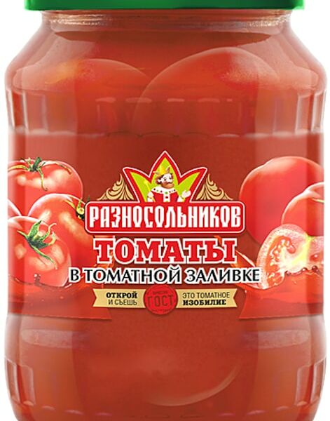 Томаты Разносольников в томатной заливке 670г