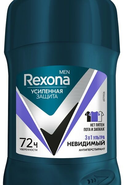 Антиперспирант-карандаш Rexona Men Ультраневидимый 72ч защиты 50мл