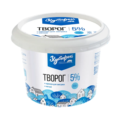Творог Хуторок мягкий 5% 200 г