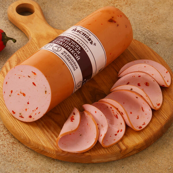 Колбаса из индейки и говядины с паприкой МясновЪ По-Царски от КуулКлевер варёная (без свинины), вес