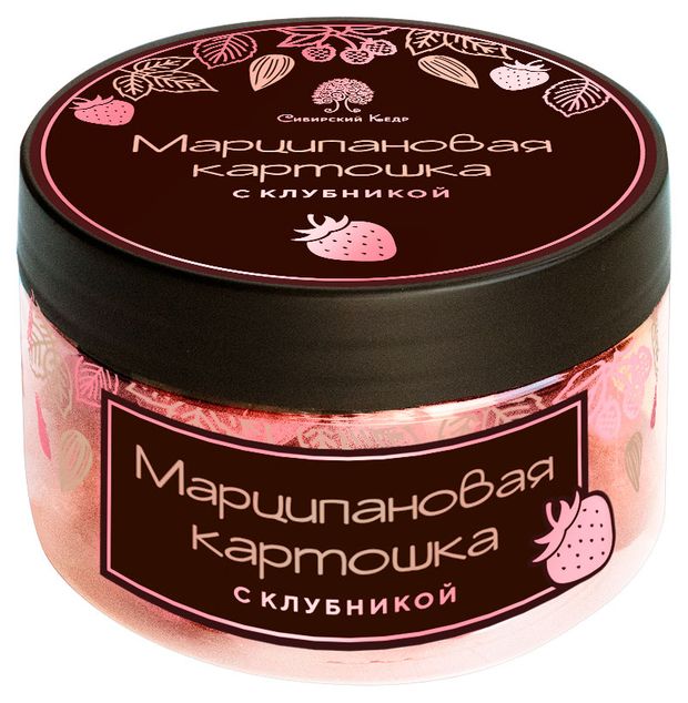 

Конфеты Сибирский кедр Марципановая картошка с клубникой 160 г