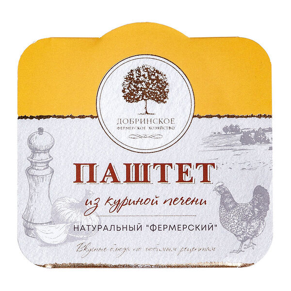 Паштет Добринское Фермерское Хозяйство Фермерский из куриной печени 100 г