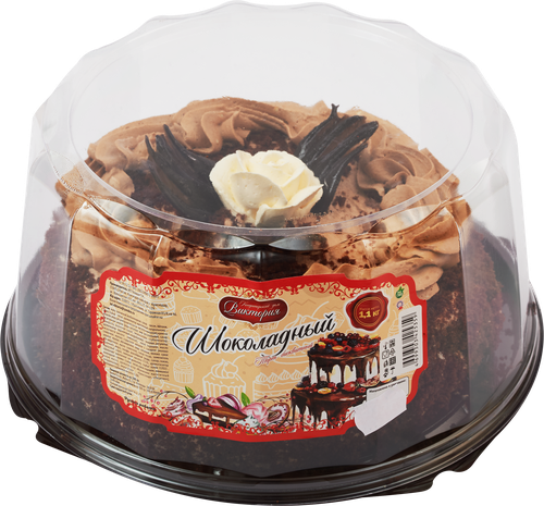 

Торт бисквитный ТД ВИКТОРИЯ Шоколадный темный 1.1кг