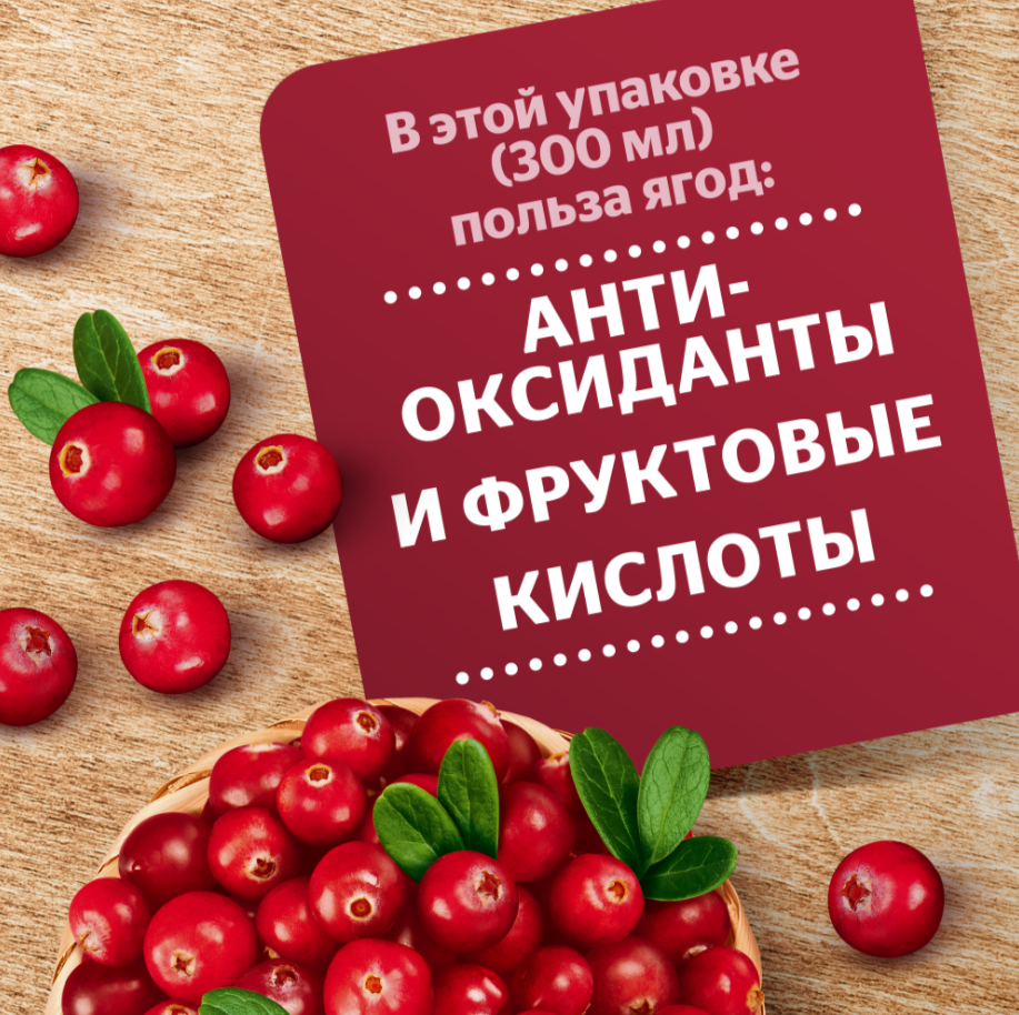 

Морс Добрый Виноград Клюква 300 мл