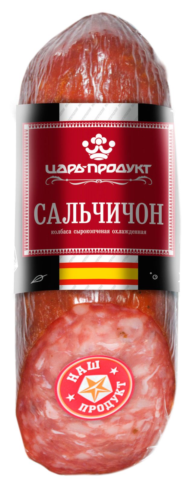 

Колбаса сырокопченая Царь-продукт Сальчичон 350 г