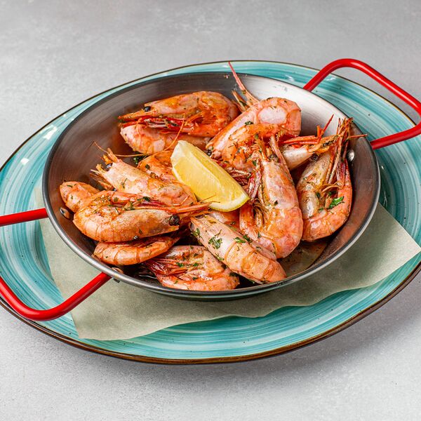 Креветки магаданские в чесночном масле