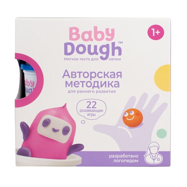 Игровой набор BabyDough тесто для лепки цвет розовый 2+