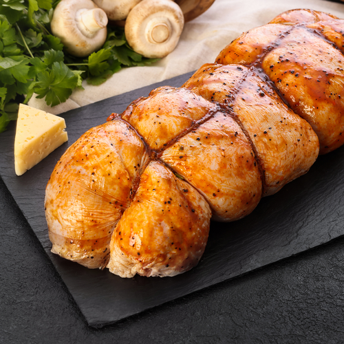 

Рулет ЛЕНТА FRESH СП куриный с грибами и сыром полуфабрикат охлажденный до 1.5кг