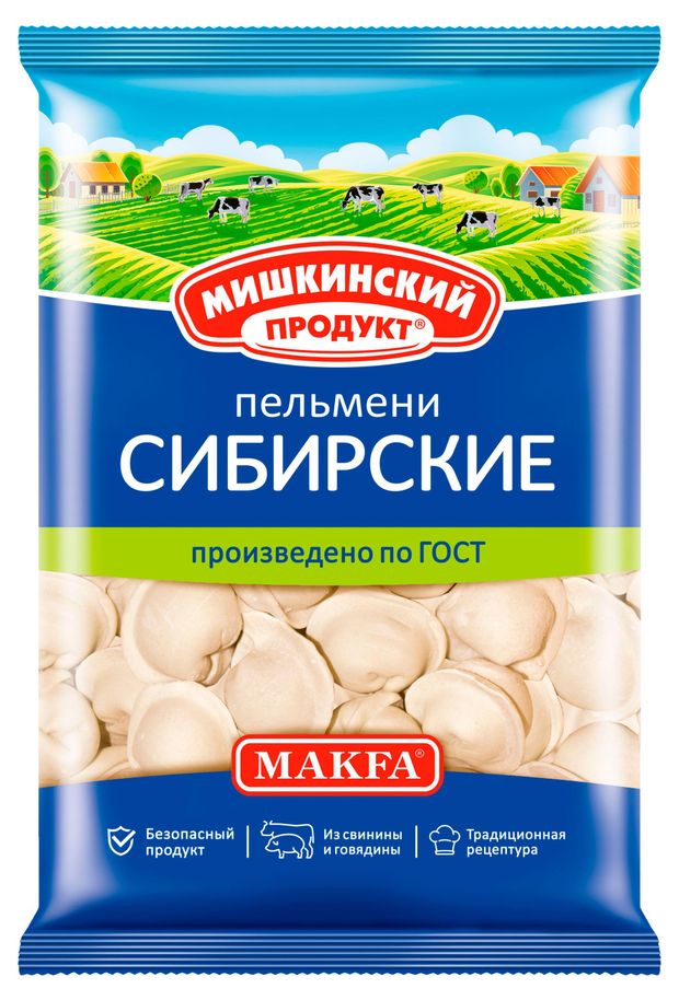 

Пельмени Мишкинский Продукт Сибирские 700 г