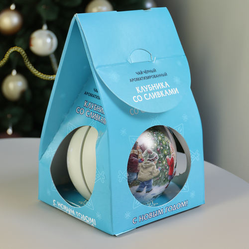 

Чай черный Лента ароматизированный клубника со сливками с добавками растительного сырья 20 г