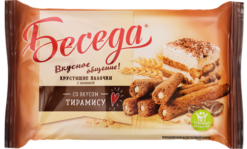 

Палочки хрустящие Беседа тирамису 180 г