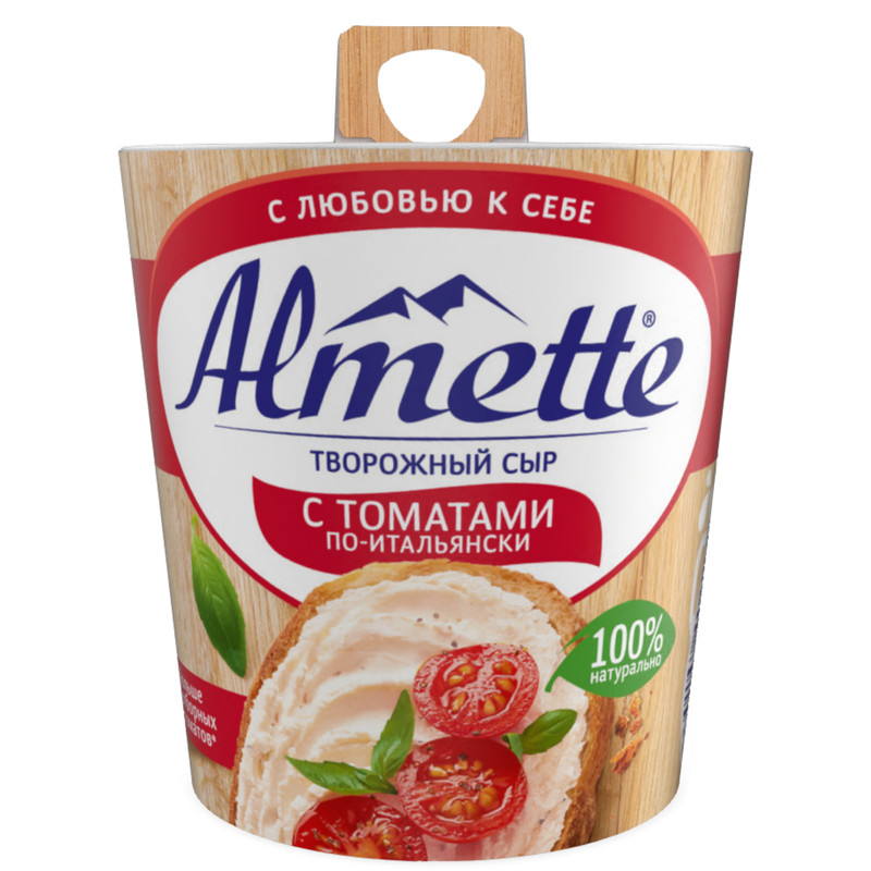 

Сыр творожный Almette с томатами по-итальянски 57%, 150г