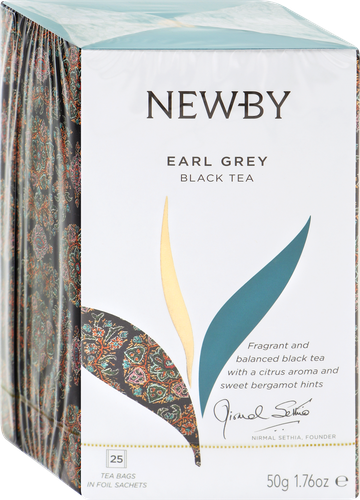 

Чай черный Newby Earl Grey в пакетиках 25 шт