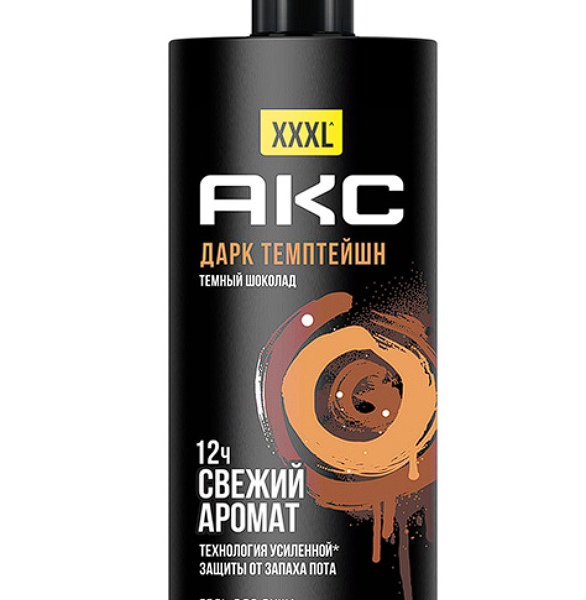 Гель для душа Aкс Dark Temptation Темный шоколад 1 л