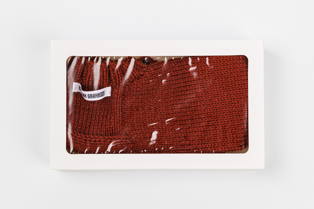 

Следки вязаные женские цвет терракотовый размер 37-39