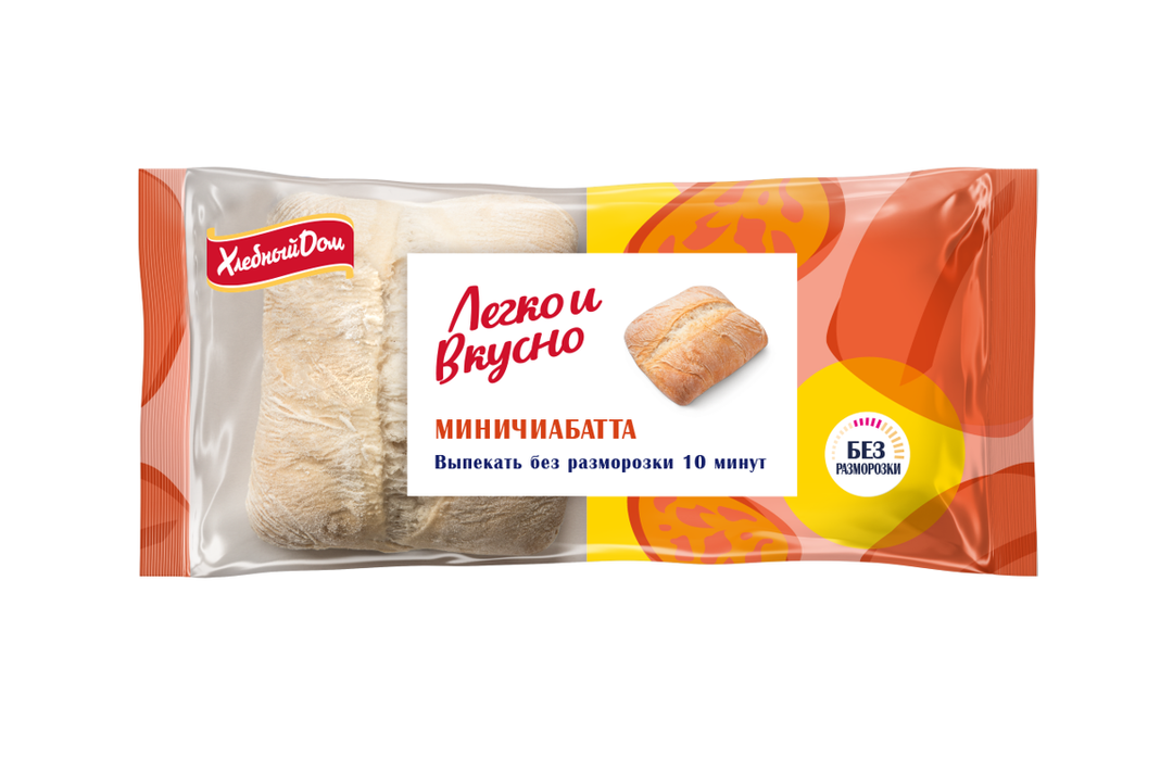 

Миничиабатта Хлебный дом Легко и Вкусно 200 г