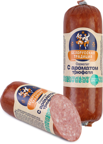 

Колбаса копчено-вареная Белорусская традиция Сервелат с ароматом трюфеля, 300 г