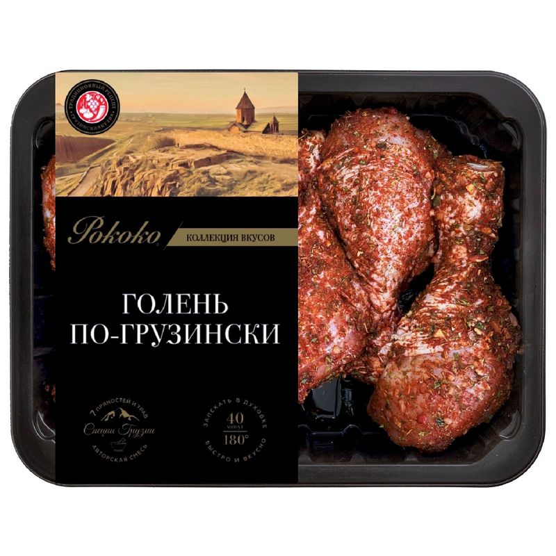 

Голень куриная Рококо по-грузински охлаждённая, 700 г