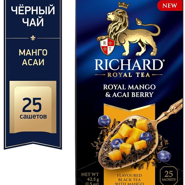 Чай черный Richard Royal Tea Манго-Асаи 25*1.7г