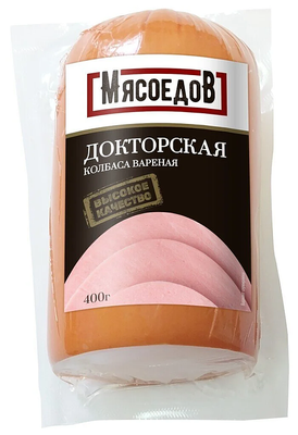 Колбаса Мясоедов Докторская вареная ГОСТ 400г