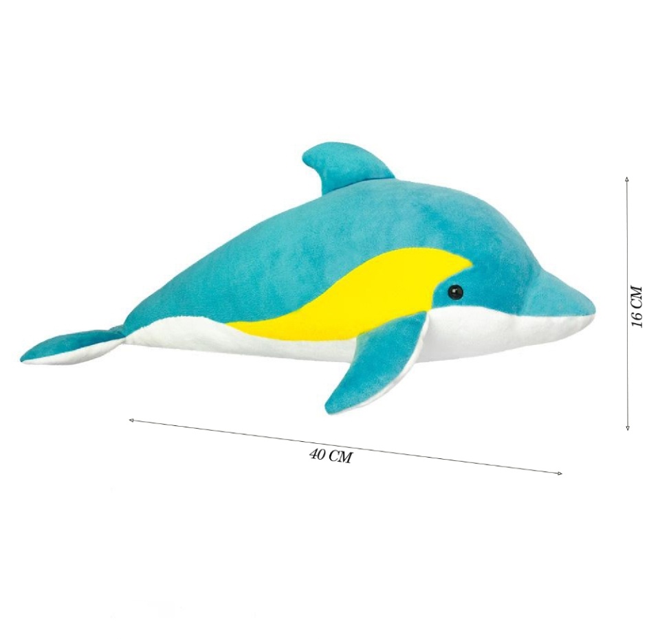 

Мягкая игрушка All about Nature Дельфин 40см, серия Морские обитатели, Китай