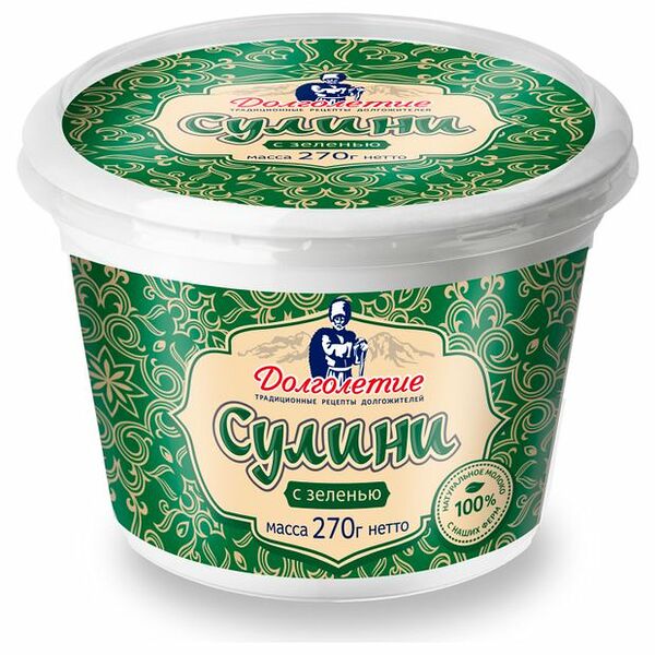 Соус Долголетие Сулини с зеленью 6-8% 270 г