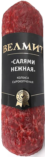 

Колбаса сырокопченая Велмит Салями Нежная из мяса птицы 200 г