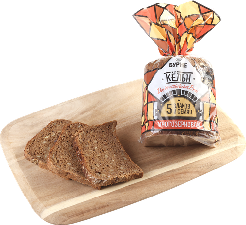 

Хлеб Аладушкин Кёльн многозерновой в нарезке с кунжутом и семенами льна 400 г