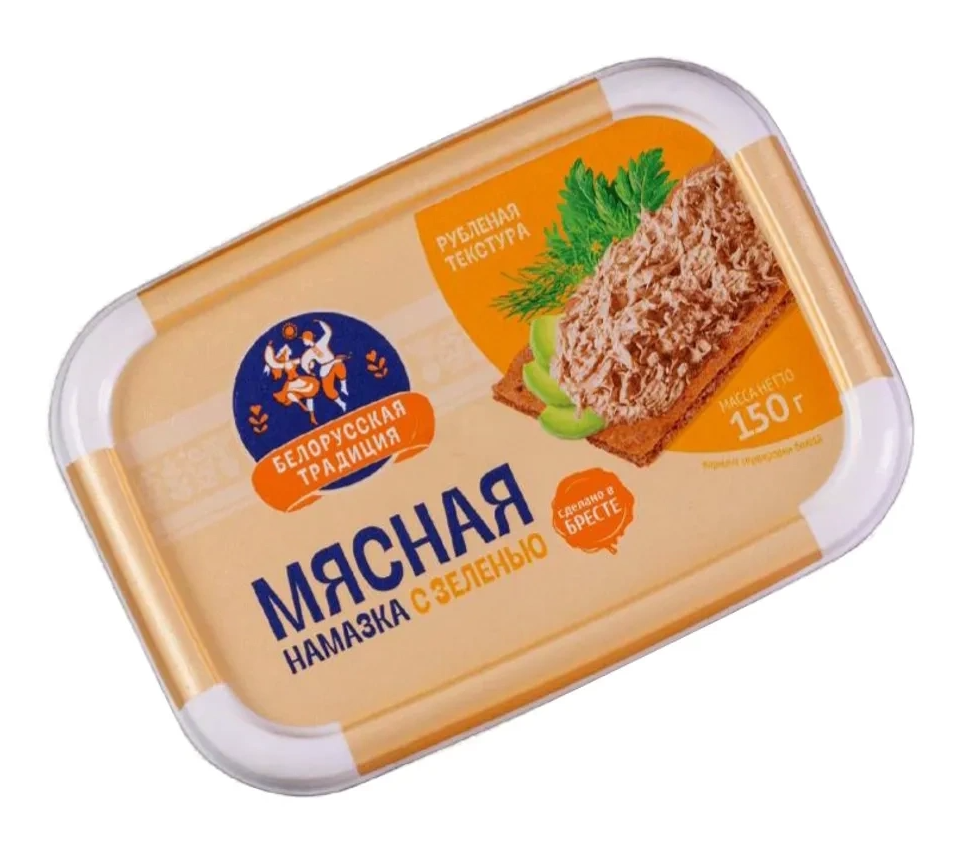 

Намазка Белорусская традиция Мясная с зеленью вареная 150 г