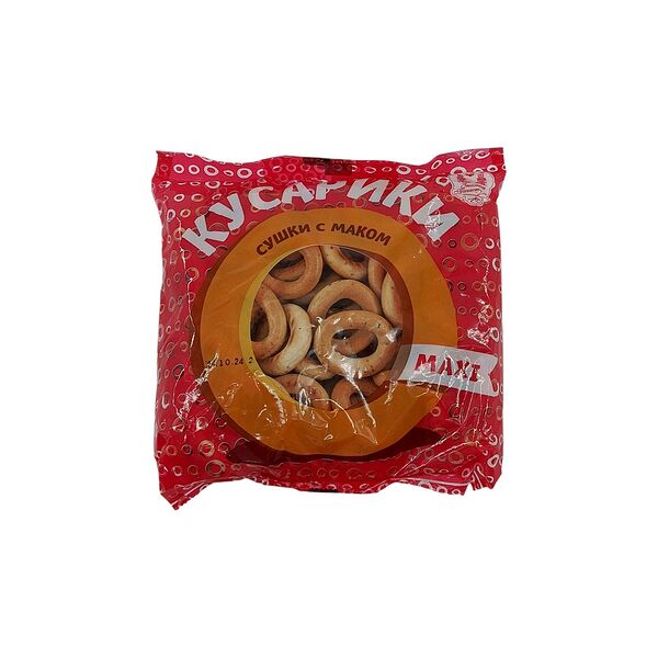 Сушки Кусарики MAXI с маком вес 0,25 кг ПП Хлебозавд Автомат