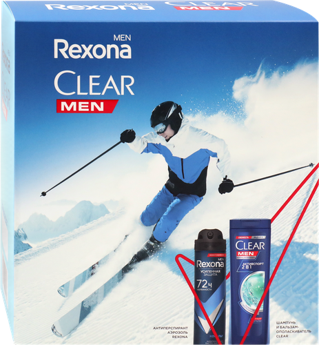 

Подарочный набор Rexona Men: антиперспирант 150 мл, шампунь от перхоти 200 мл
