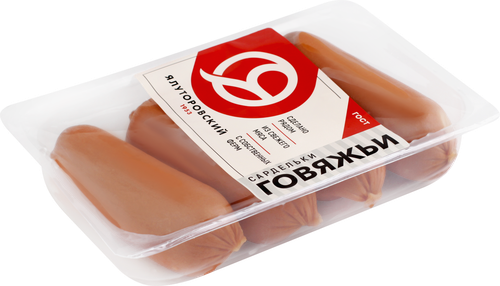 

Сардельки ЯМК Говяжьи ГОСТ, категория А 400 г