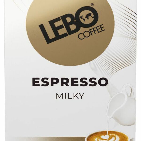 Кофе молотый в капсулах Lebo Espresso milky натуральный жареный 10 капсул 55 г
