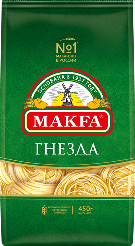 

Макаронные изделия Makfa Гнёзда Тальятелле 450 г