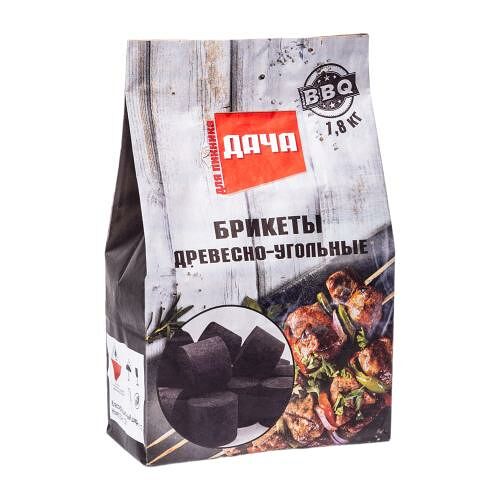 Брикеты Эксмо древесно-угольные Дача 1.8 кг