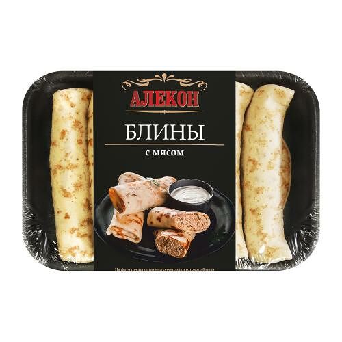 Блины замороженные Алекон с мясом 420 г