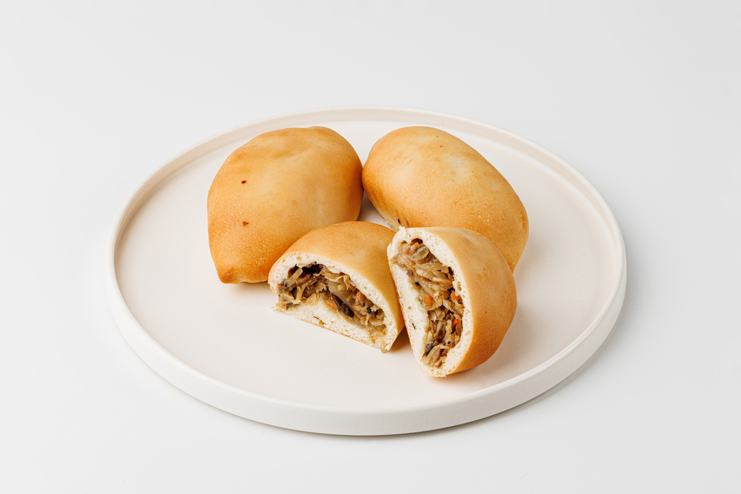 

Пирожки постные ВкусВилл с капустой и грибами 3 шт 240 г