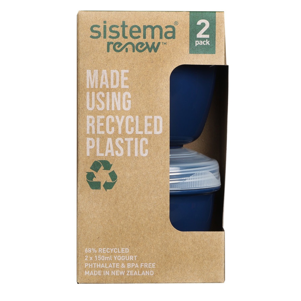 

Контейнер Sistema Renew для йогурта 150 мл 2 шт.