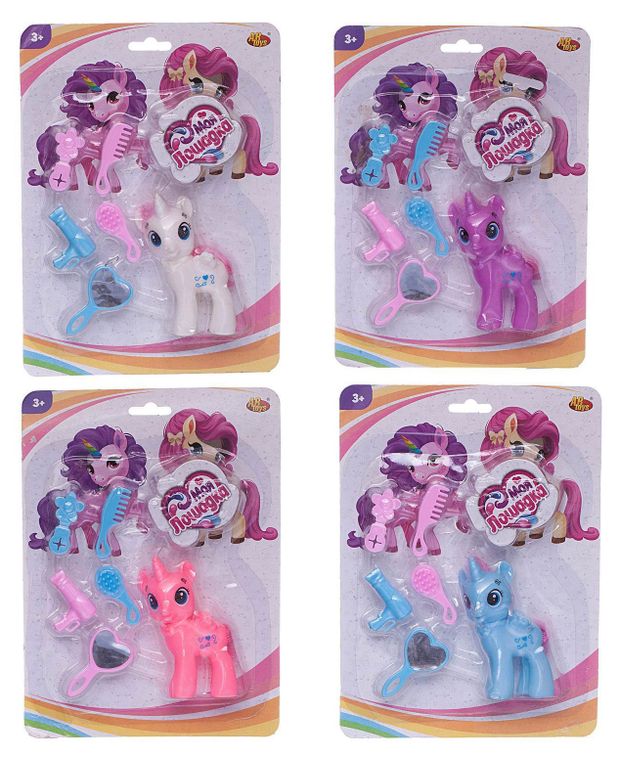

Игрушка ABTOYS Моя лошадка Пони-единорог, с аксессуарами, в ассортименте