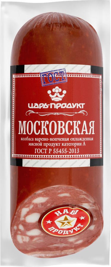 

Колбаса варено-копченая Царь-продукт Московская 350 г
