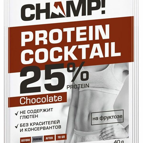 Коктейль протеиновый Леовит Champ! Шоколадный 40 г
