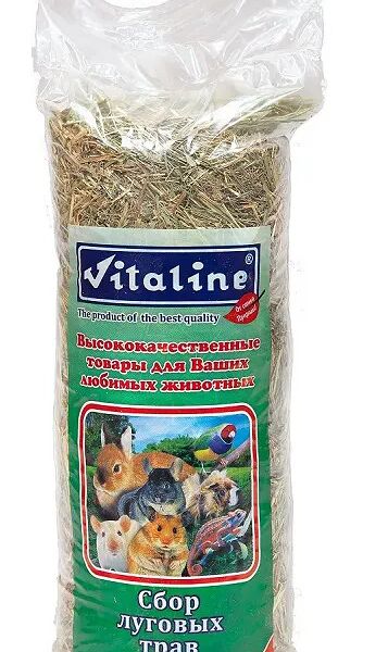 Сено Vitaline Сбор луговых трав разнотравье для грызунов 400 г 