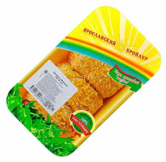 Шницель куриный Ярославский Бройлер рубленый охлажденный, 480 г